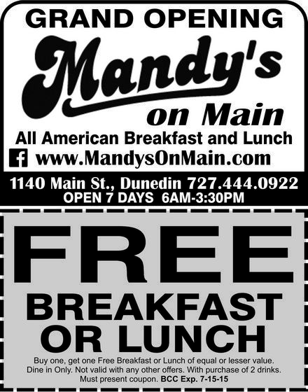 Coupon for Mandy's on Main 